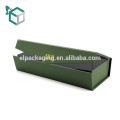 Escuro verde dobrável carimbar produtos de qualidade logotipo reciclar material caixa de presente